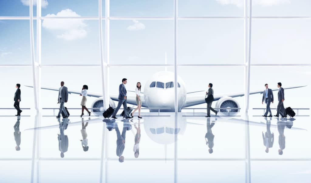 Airport Travel Business People Trip Transportation Airplane Conc